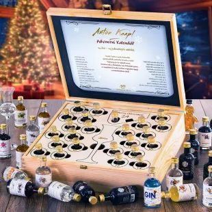 Adventný Kalendár s pálenkami Anton Kaapl Set Contraband