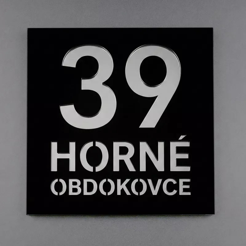 Číslo Popisné - Linea Square, Domová tabuľka, Domové číslo