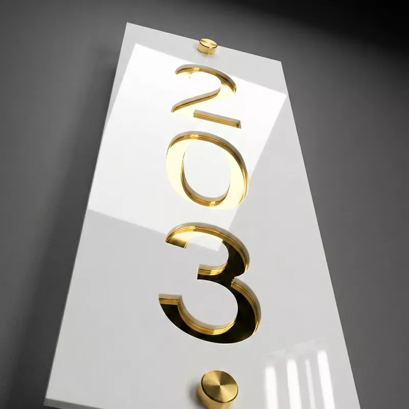 Číslo Popisné - Linea Verto, Domová tabuľka, Domové číslo