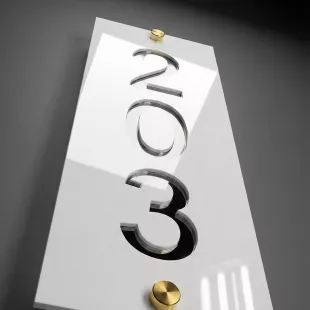 Číslo Popisné - Linea Verto, Domová tabuľka, Domové číslo