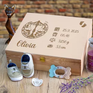 Darček k narodeniu dieťaťa Spomienková krabička pre bábätko