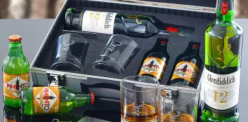 Darčekové ALU Kufre s whisky
