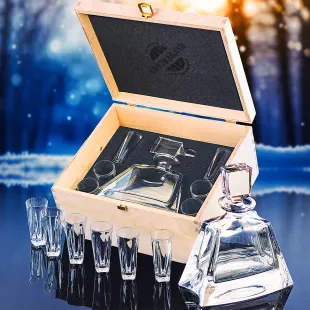 Darčeková sada s karafou KATHRENE Bohemia Crystal