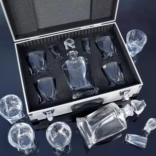 Darčerkový kufor Karafa QUADRO Bohemia Crystal Contraband