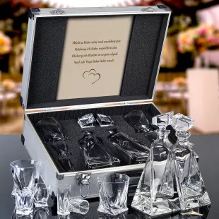 Karafy LOVERS Bohemia Crystal Darčekové balenie