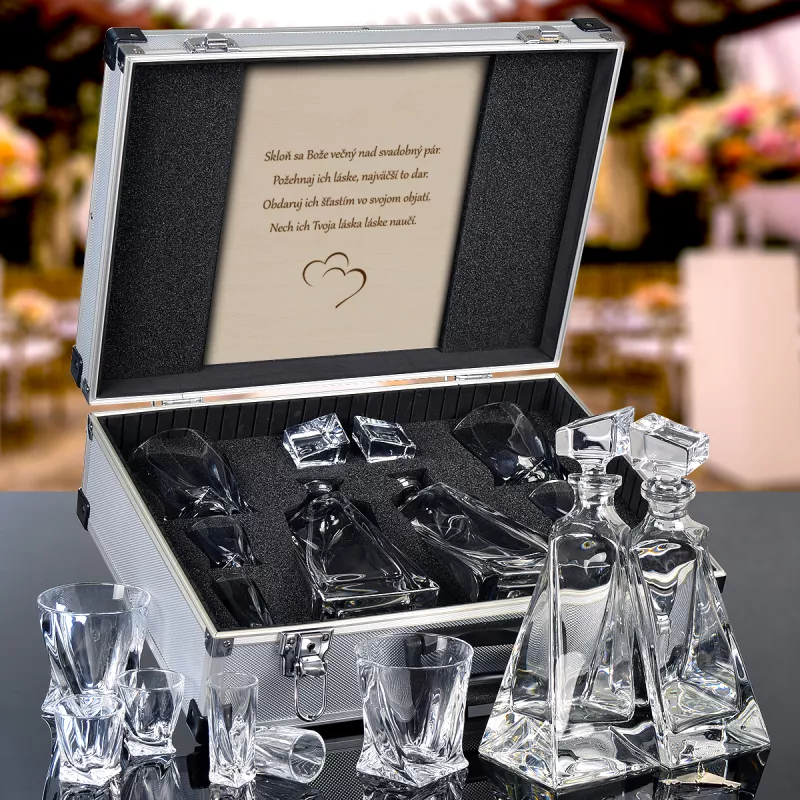 Karafy LOVERS Bohemia Crystal Darčekové balenie