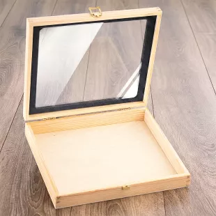 Krabica na Darčekový Set Contraband MINI so Sklom 30x26 cm CONTRABAND.ZONE Prázdna Darčeková Krabica so Sklom 30x26 cm