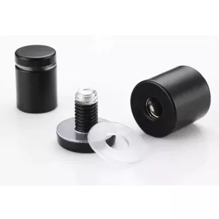 Sada nerezových dištančných podložiek 4 ks - čierna