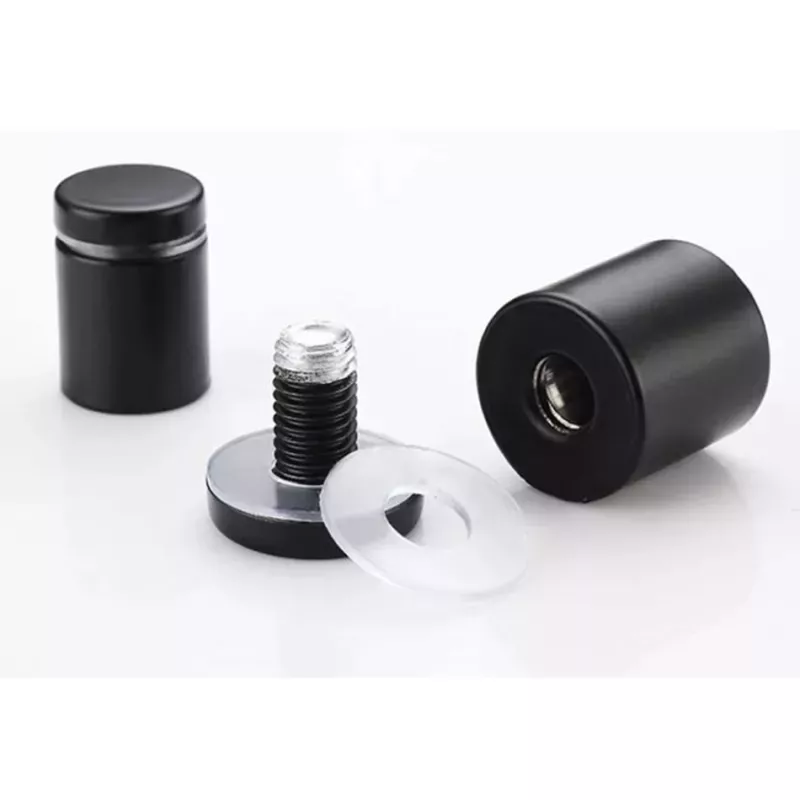 Sada nerezových dištančných podložiek 4 ks - čierna