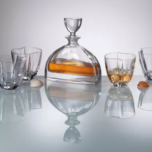 Bohemia Crystal Nemo karafa + 6 pohárov na whisky