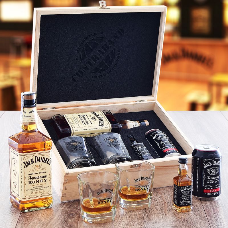 Jack Daniel's Honey Set Contraband Originálny darček pre muža