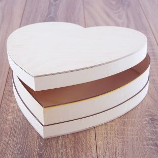 Darčekové srdce drevená krabica Contraband