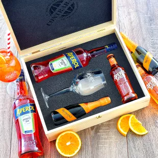 Darčekový kôš Aperol Spritz s pohárom