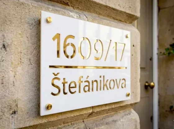 Domové číslo biela zlatá