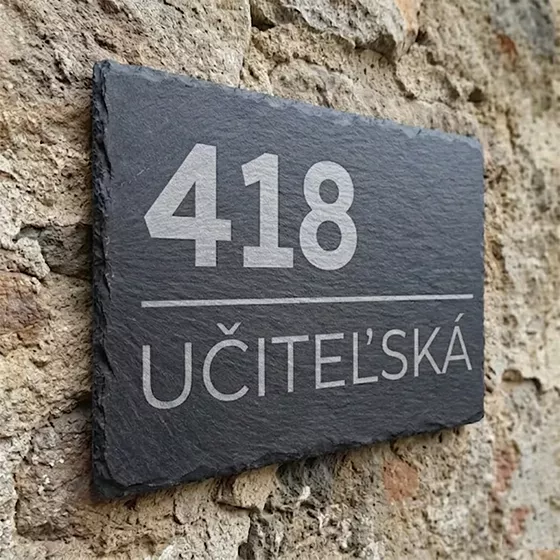 Tabulka s číslem popisným